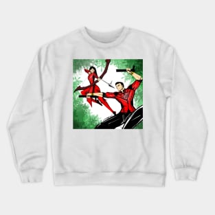 the tiger and the dragon in martial arts of mystic china Crewneck Sweatshirt
